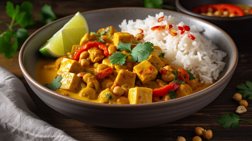 Curry de Tofu à la Noix de Coco : Un Plat Crémeux et&nbsp;Réconfortant