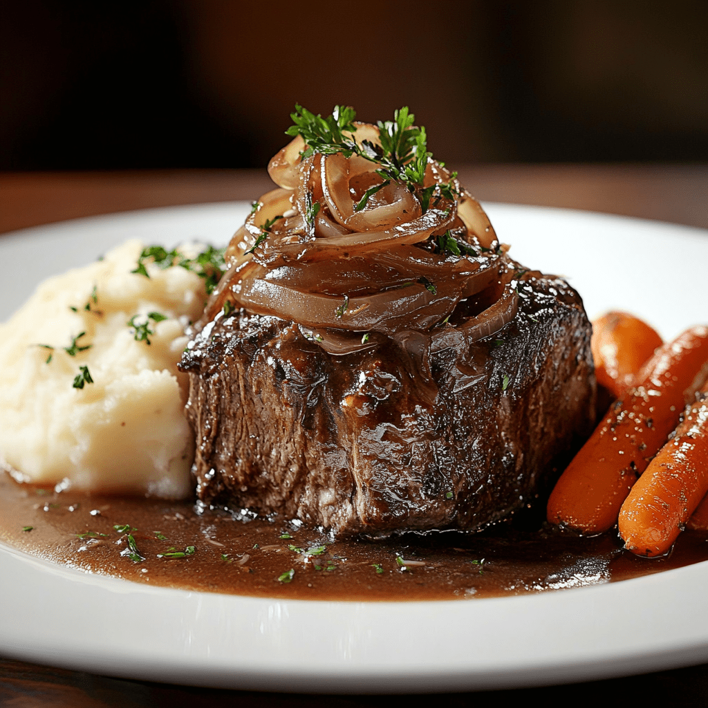 Rôti de palette de boeuf à la soupe à&nbsp;l’oignon