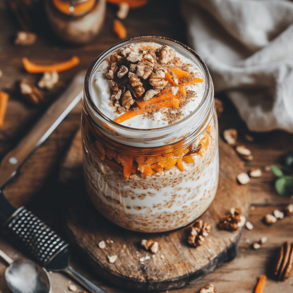 Ma recette personelle d’overnight gruau façon gâteau aux carottes