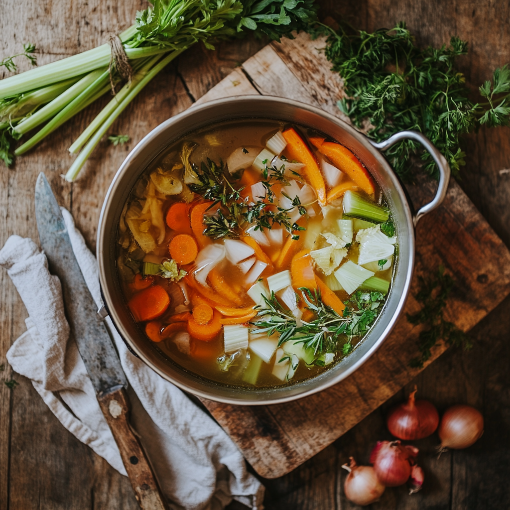 Bouillon de Légumes Maison avec Épluchures : Une Recette Zéro Déchet