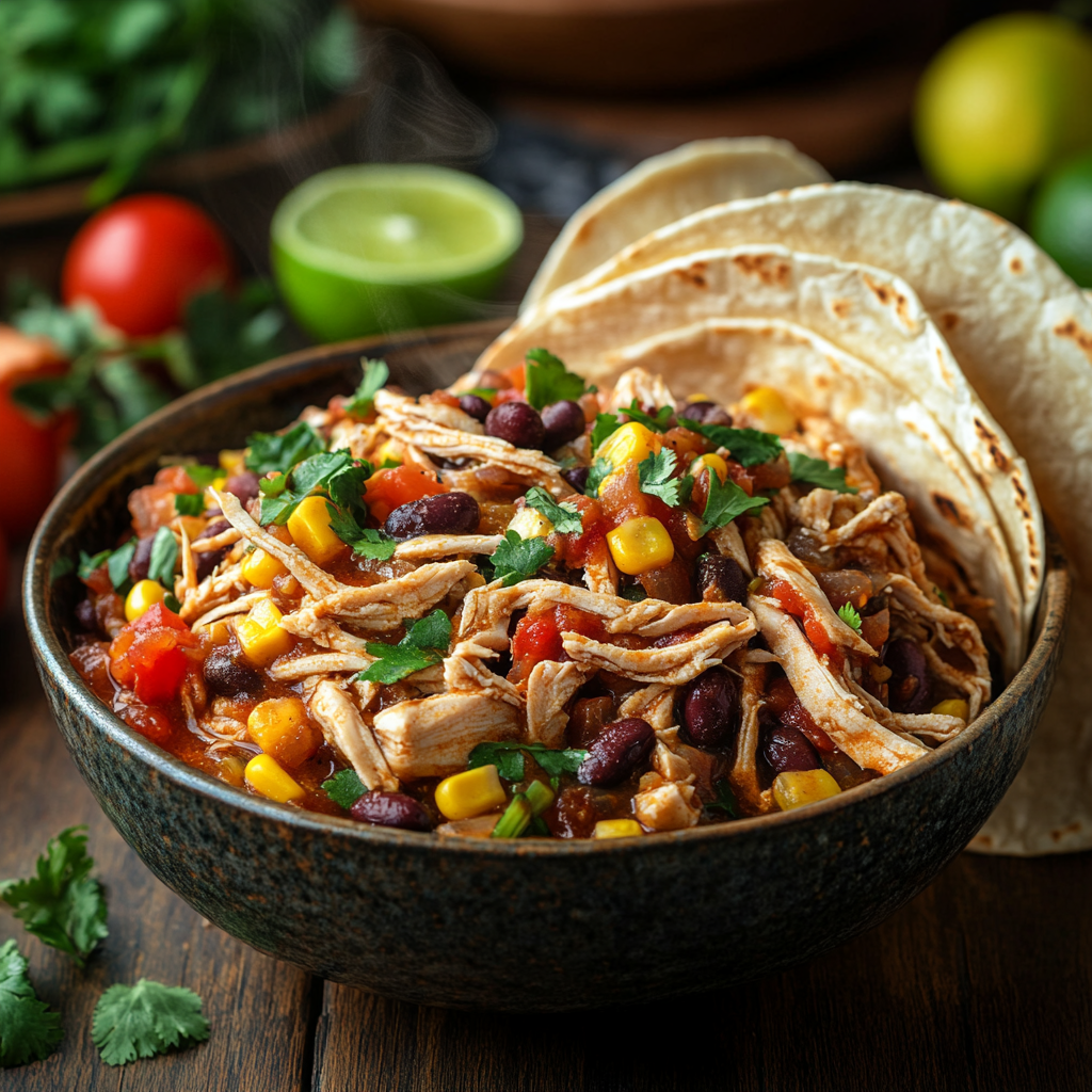 Poulet effiloché à la salsa : une recette économique et savoureuse